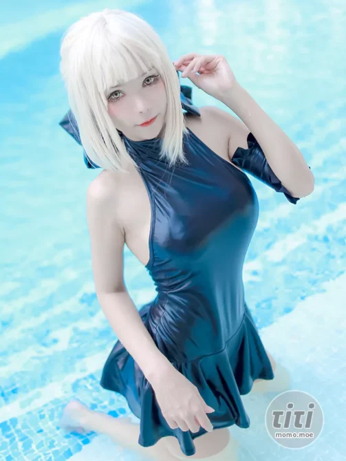 Kitkat Cosplay 9 – NO.05 Saber Alter Swim Suit [29P-42MB]