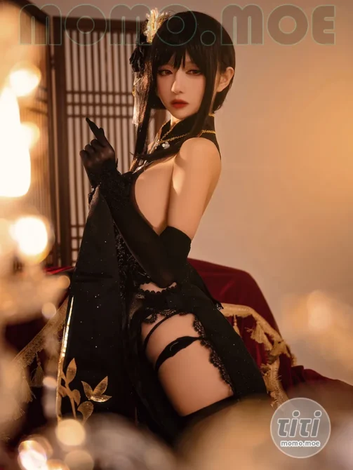 Shika小鹿鹿 – NO.092 碧蓝航线镇海 奇奢花苑 [28P-182MB]