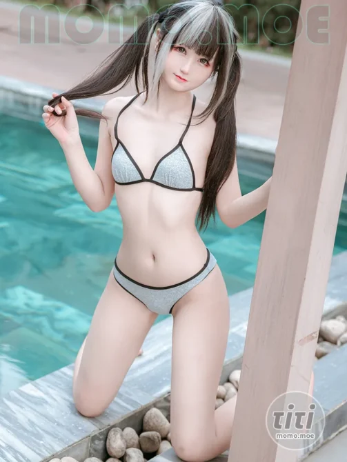 Kuuko W – NO.188 Grey Bikini [37P-127M]