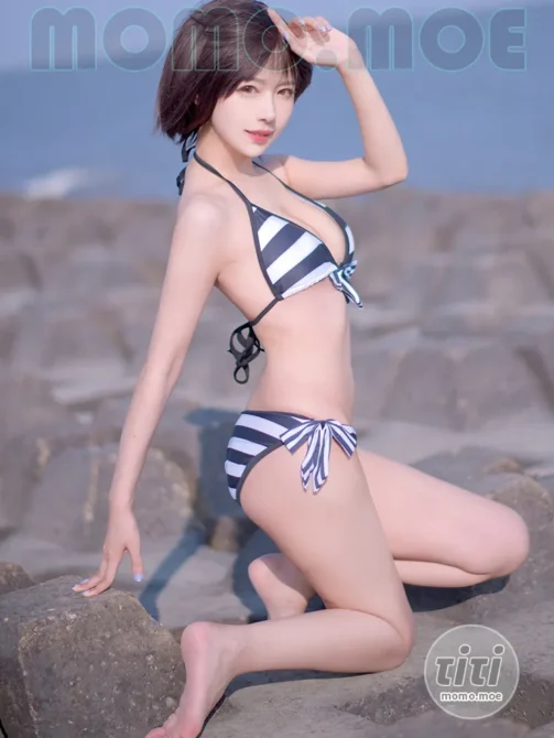 Shika小鹿鹿 – NO.095 加藤惠 泳装 [17P-62MB]