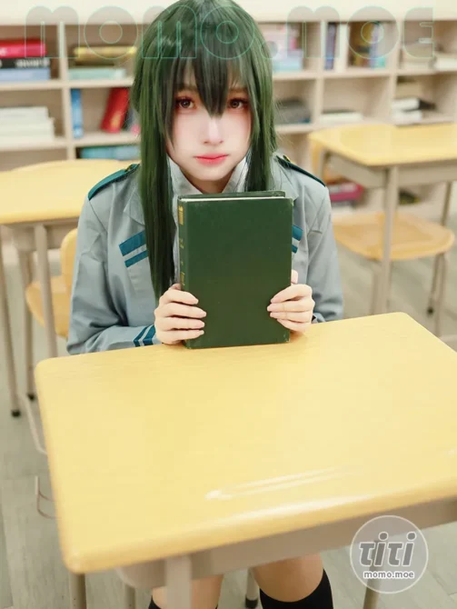 慕慕Momo – NO.016 蛙吹梅雨 學生服 Asui Tsuyu [27P-356MB]