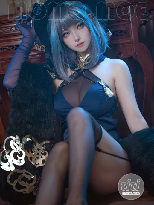 Seya-狮砸 – NO.035 碧蓝航线 柴郡 旗袍 [12P-140M]