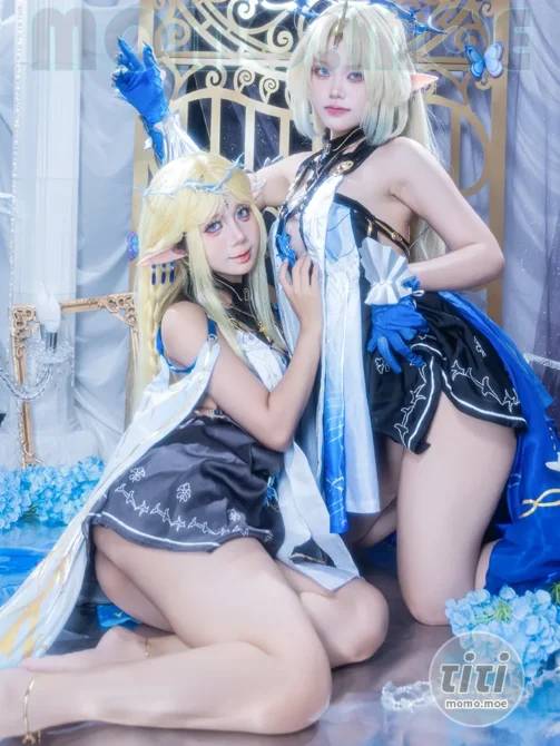 PoppaChan – NO.055 鸣潮卡提西亚芙露德莉斯双人 [31P+13V-619MB]