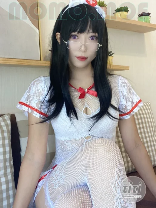 Money冷冷 – NO.049 白网护士套 [48P+2V-762MB]