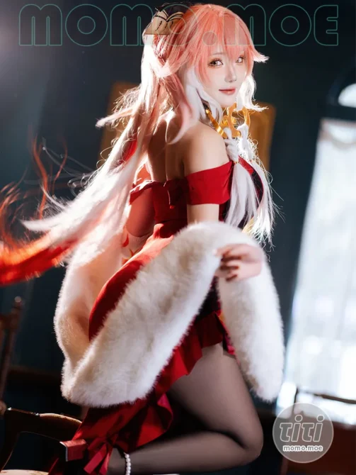 瓜希酱 – NO.141 鸣潮 长离必胜客 [18P-74M]